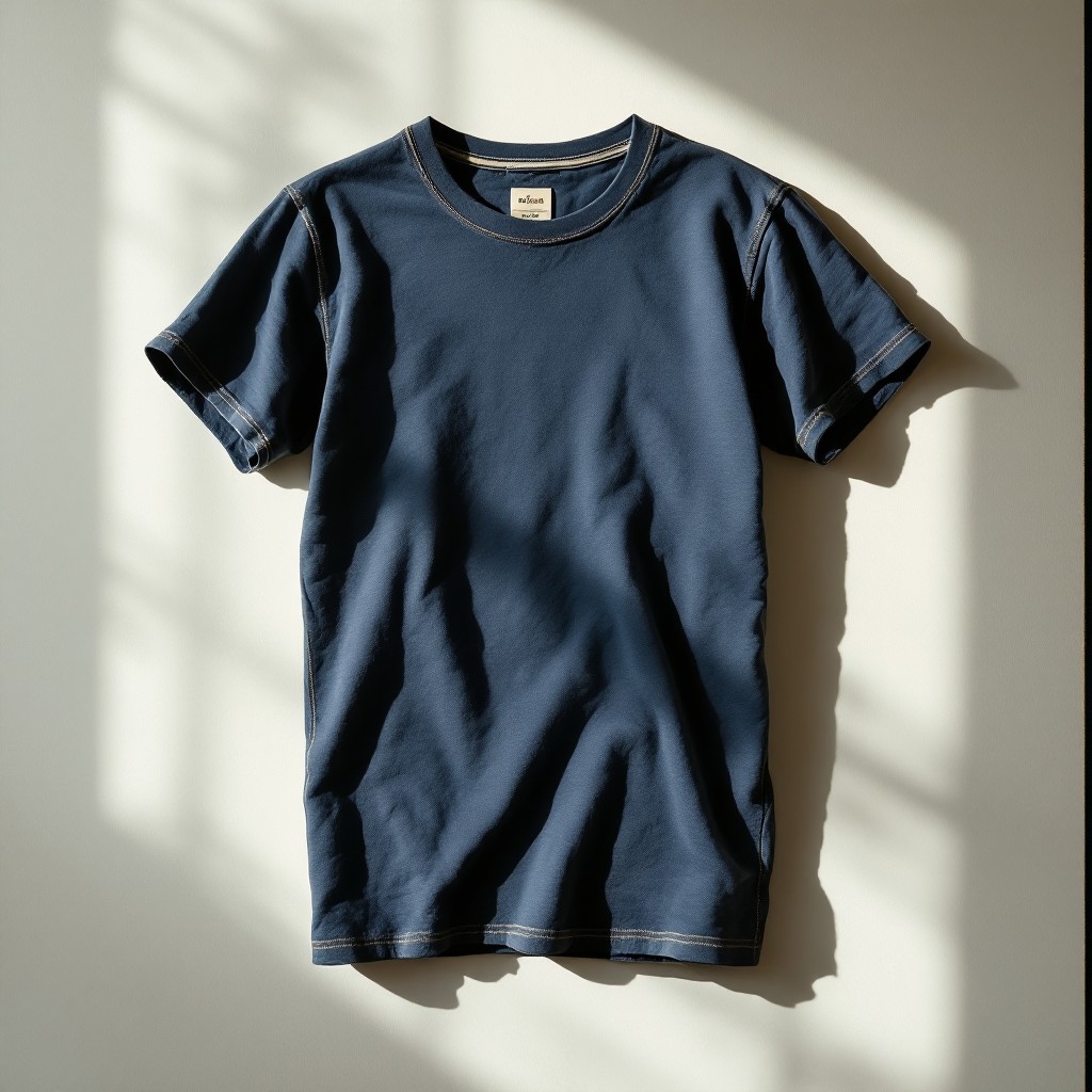 Free Classic Navy Tee Image - Vintage, Cotton, Navy | Download at StockCake