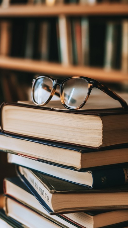 Free Books and Glasses Image - Books, Glasses, Cozy | Download at StockCake