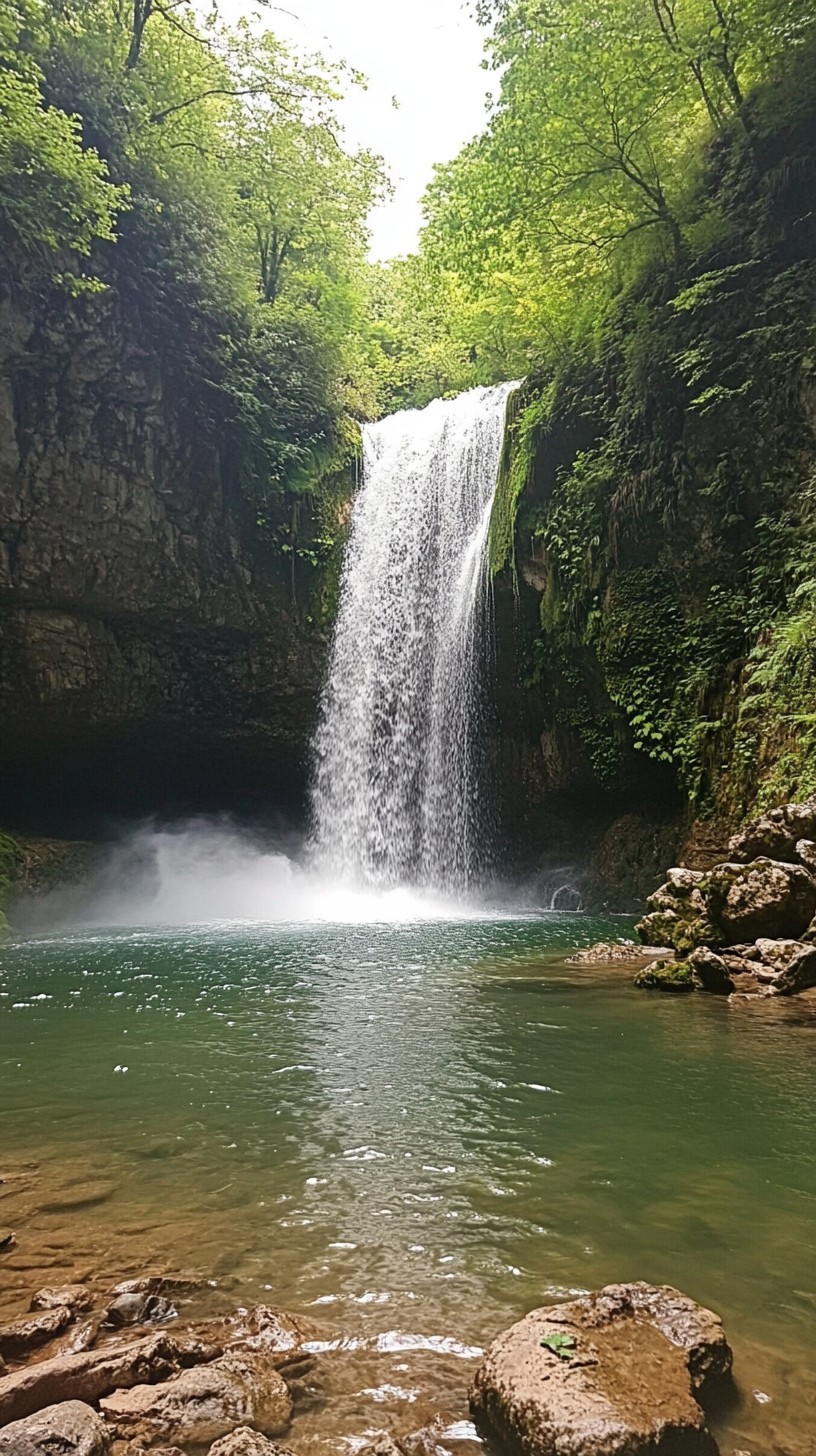 Free Forest Waterfall View Image - Waterfall, Forest, Nature | Download ...