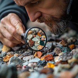 Free Magnifying colorful rocks Image - Magnifying, Rocks, Colorful ...