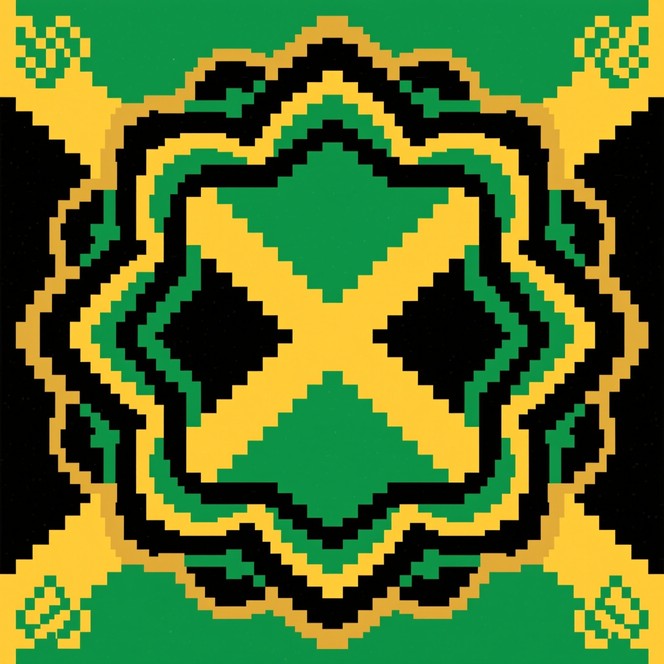Free Jamaican Pixel Mandala Photo - Pixel, Mandala, Jamaican | Download ...