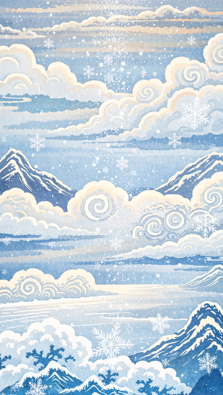 Free Celestial Snow Descent Image - Winter, Snow, Mountains | Download ...