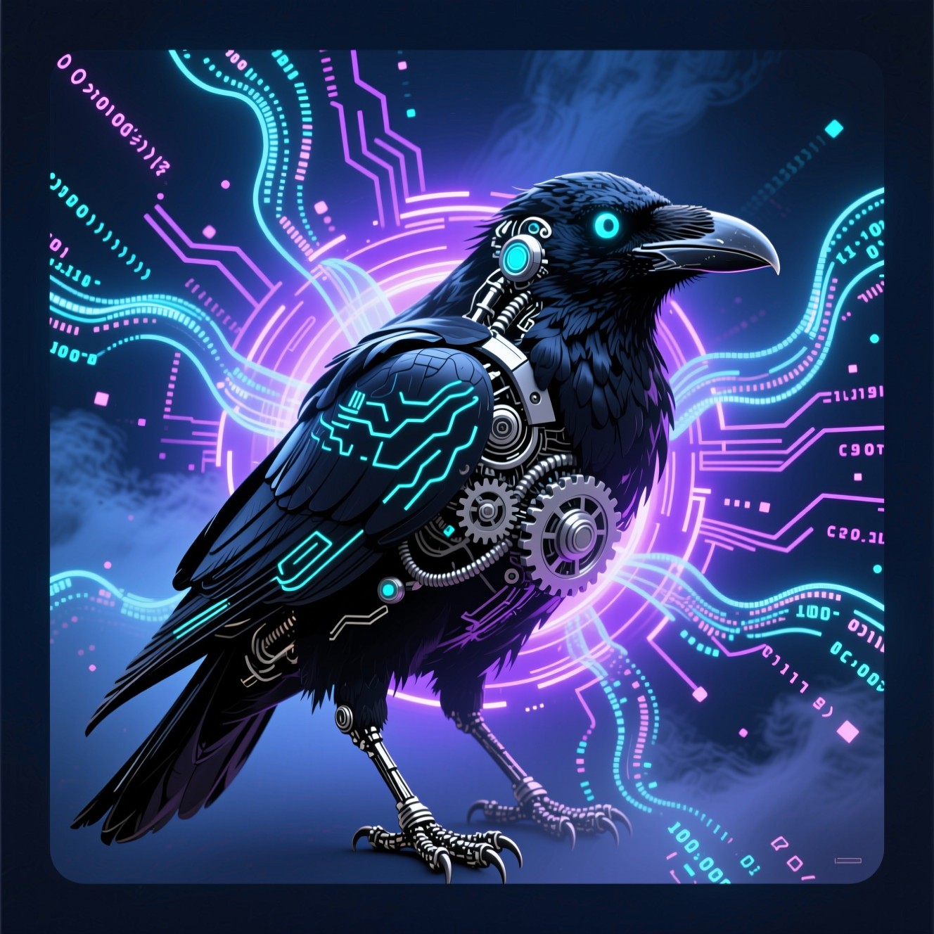 Free Cybernetic Raven Fusion Image - Raven, Cybernetic, Mechanical ...