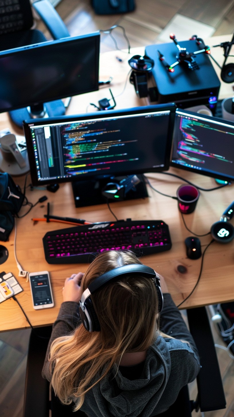 Free Developer at Work Image - Technology, Coding, Programming ...
