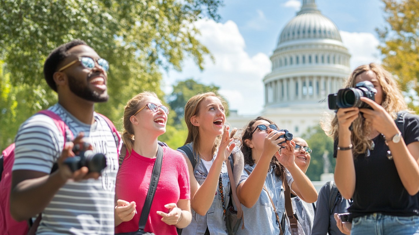 Free Tourists enjoying Washington Image - Tourists, Cameras, Washington ...