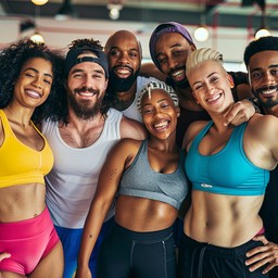 Free Fitness Group Posing Image - Fitness, Gym, Group | Download at ...