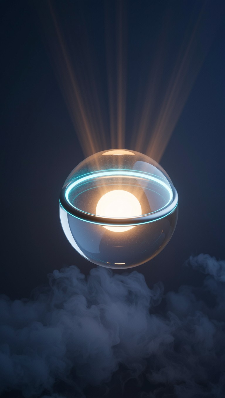 Free Glowing Orb Light Image - Orb, Sphere, Glowing | Download at StockCake