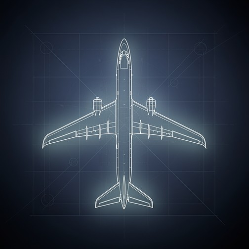 Free Technical Aircraft Blueprint Image - Aircraft, Blueprint ...