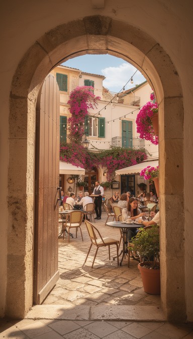 Free Mediterranean Courtyard Paradise Image - Mediterranean, Archway ...