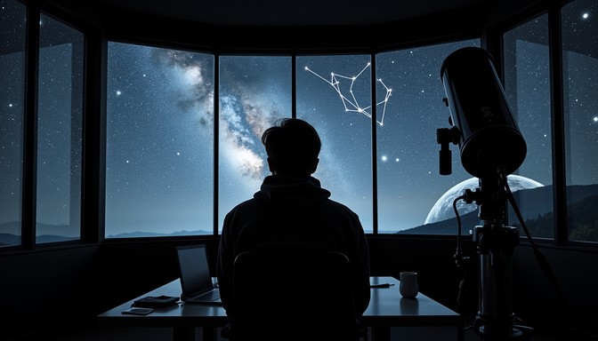 Free Cosmic Data Observer Image | Download at StockCake