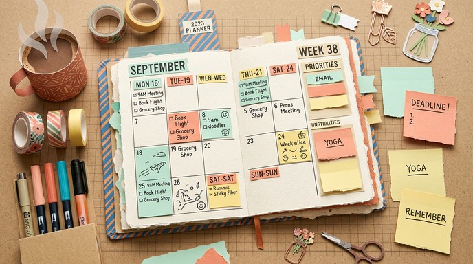 Papercraft Planner Free Paper Craft Planning Image - Planning, Planner, Papercraft ...