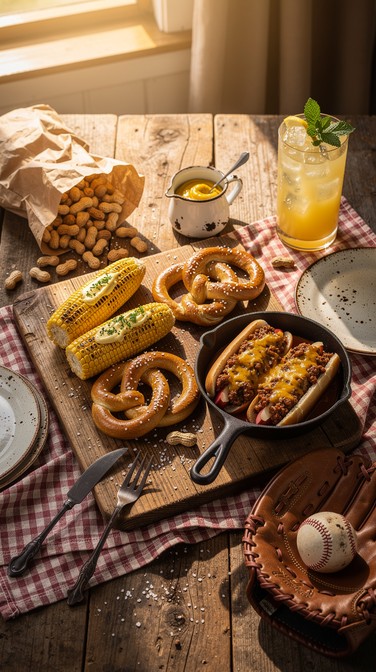 Free Classic American Cookout Image - Ballpark, Baseball, Corndog ...
