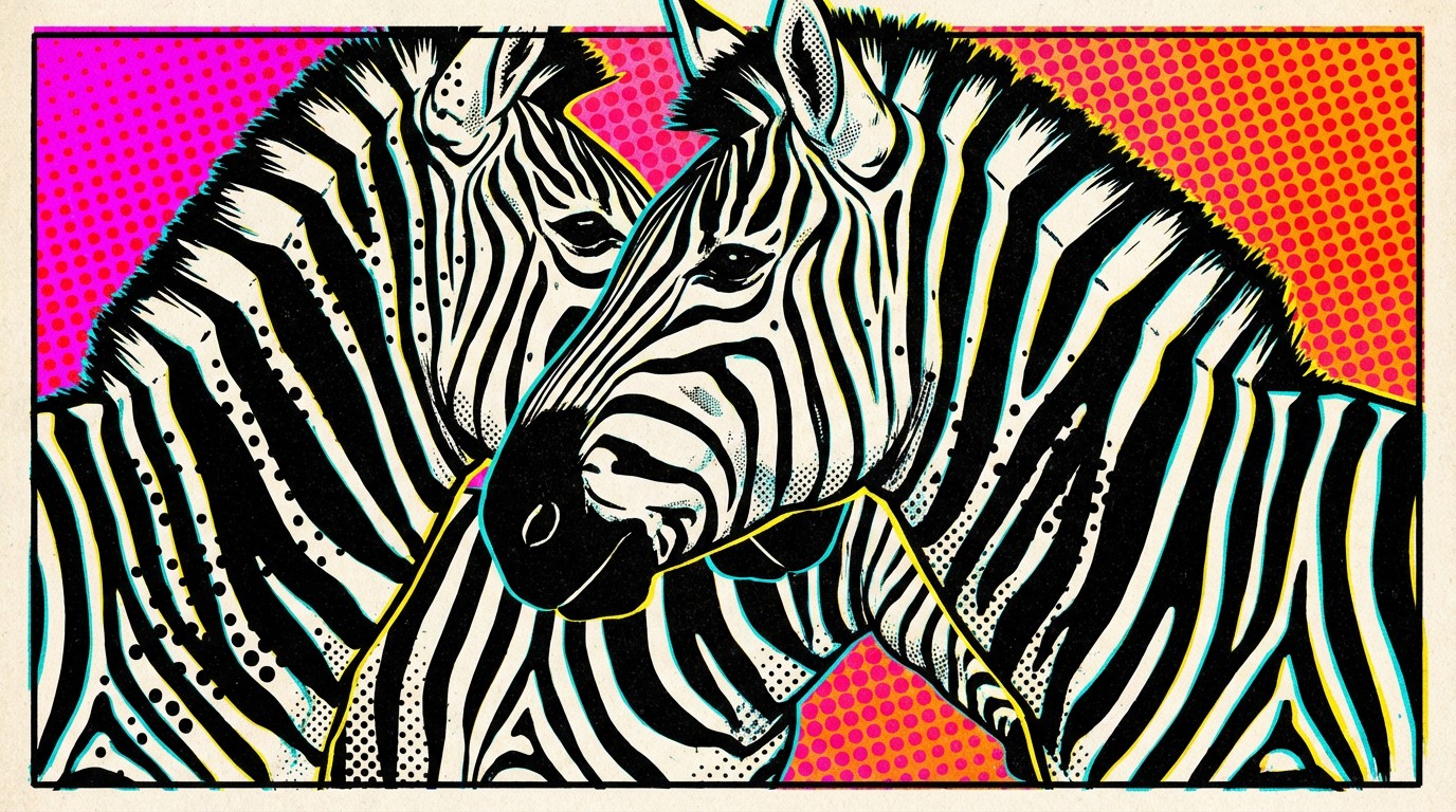 Free Bold Zebra Illustration Image - Zebra, Wildlife, Illustration ...