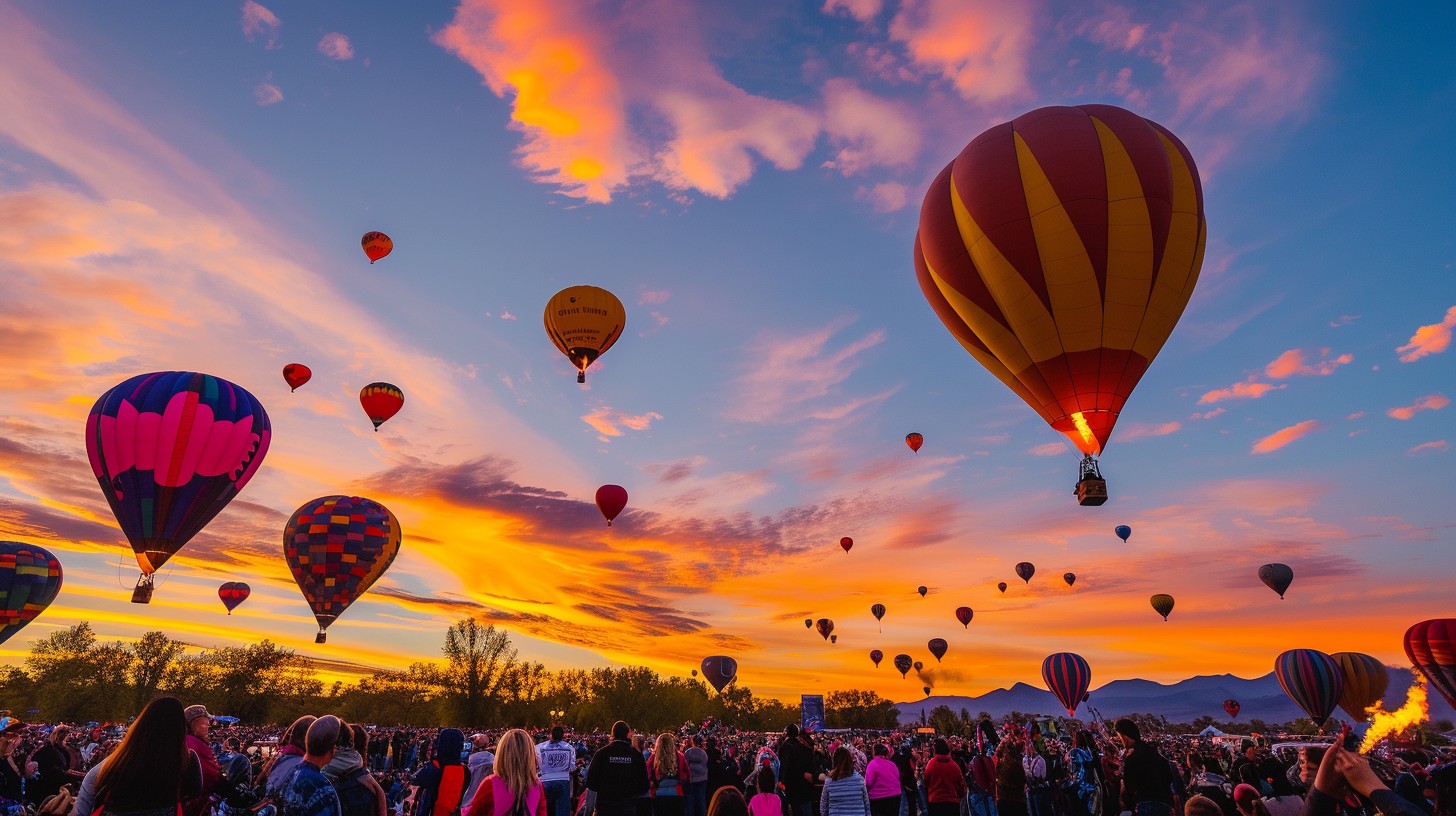 Free Balloon Festival Sunset Image - Sunset, Balloons, Festival ...