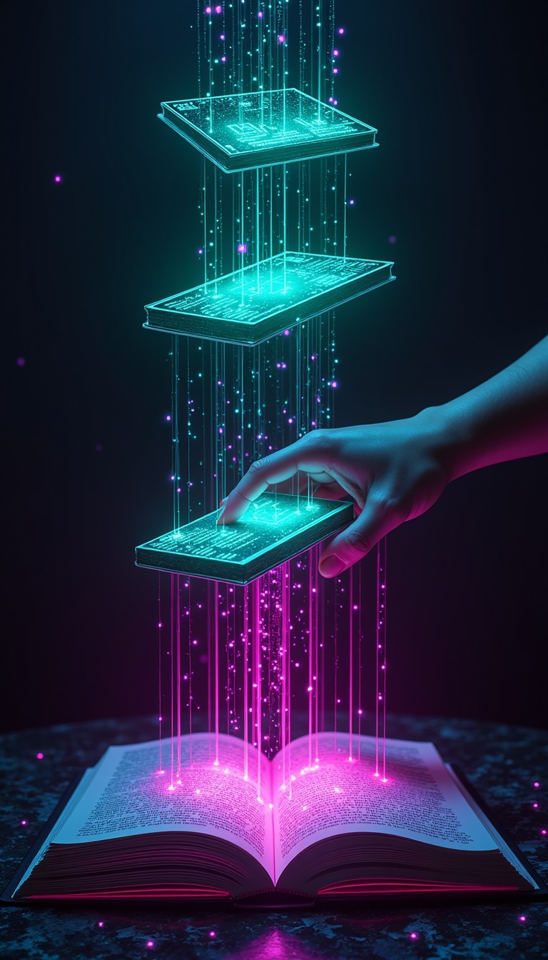 Free Digital Knowledge Evolution Image - Cyberpunk, Digital, Book ...
