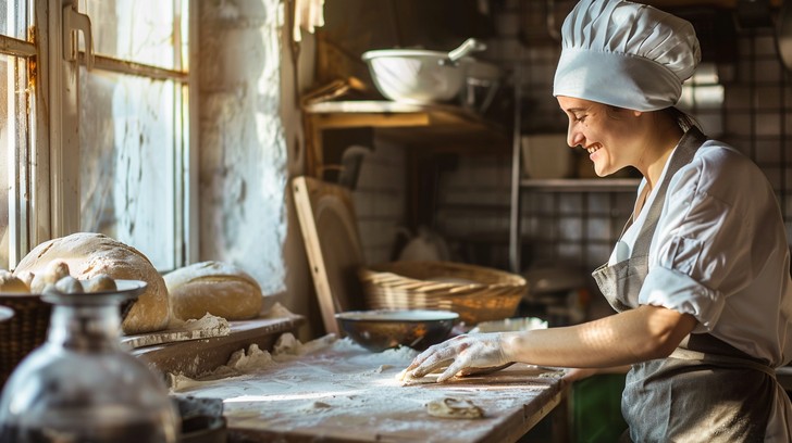 Free Joyful Baker Working Image - Baking, Baker, Kitchen | Download at ...