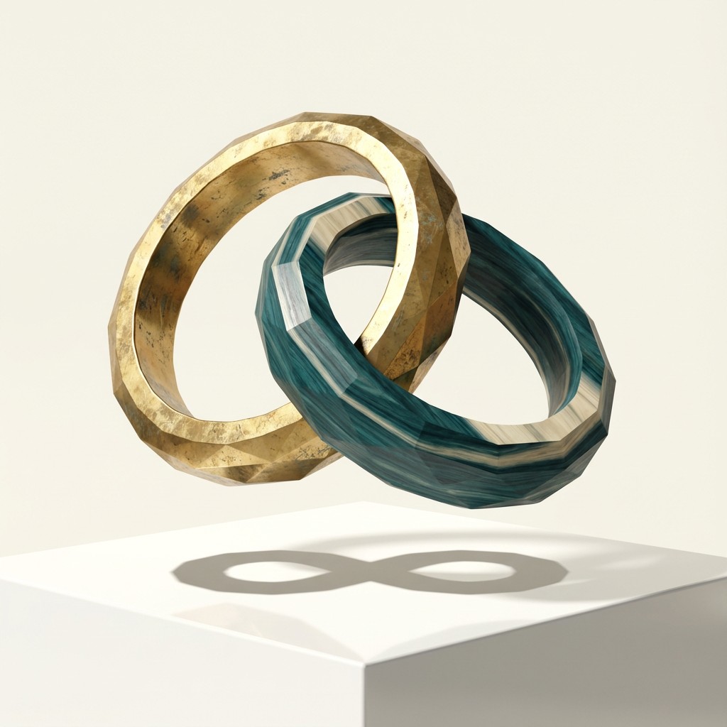 Free Interlocking Rings Sculpture Photo - Rings, Sculpture, Geometric ...