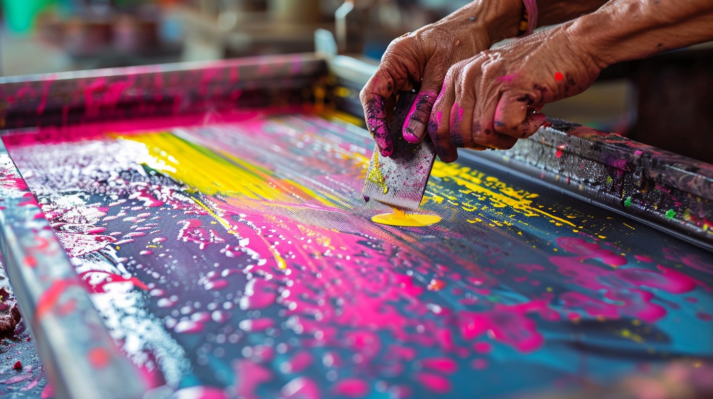Screenprint Bd Free Vibrant Screen Printing Image - Printing, Vibrant, Colorful ...