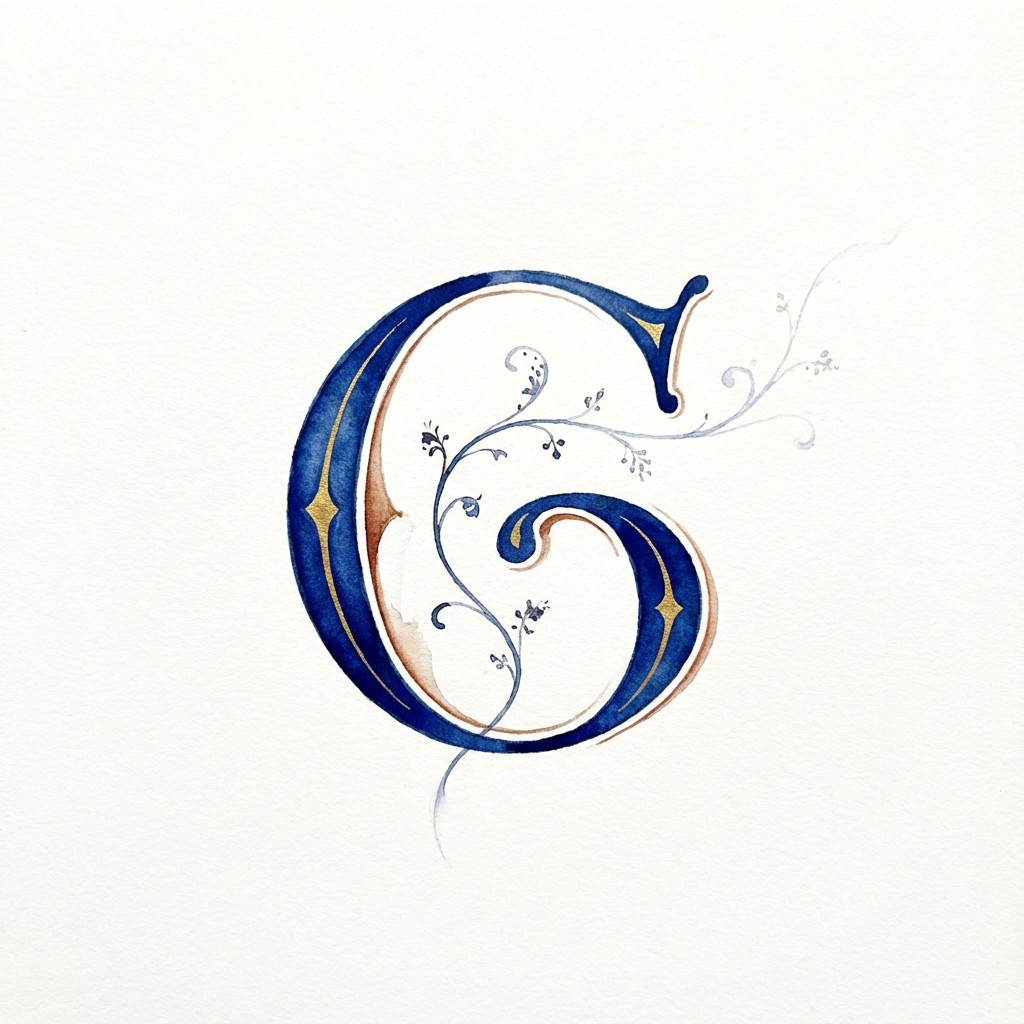 Free Medieval Letter Art Image - Watercolor, Medieval, Letter ...