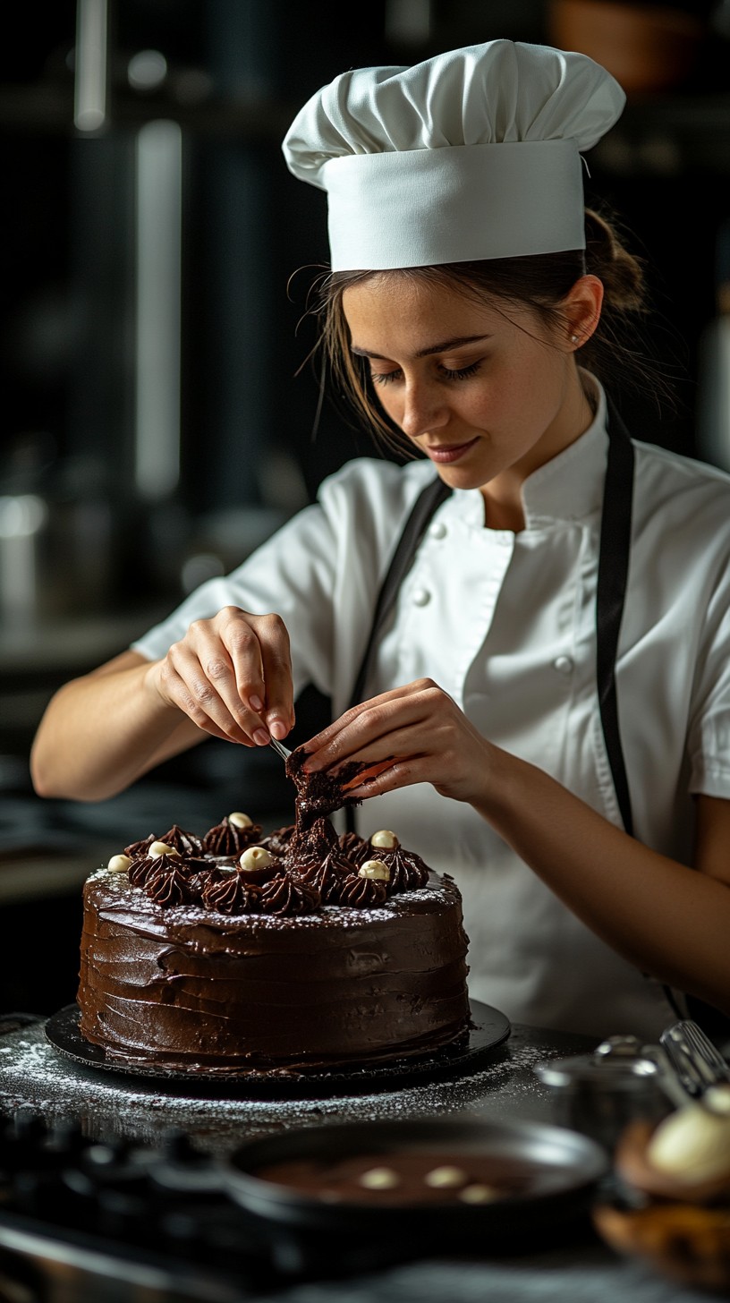 Chef Cook Cake Free Chef Decorating Cake Image - Chef, Baking, Chocolate | Download at ...