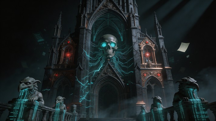 Currupted Rays Free Gothic AI Cathedral Image - Gothic, Cathedral, Ai | Download at ...