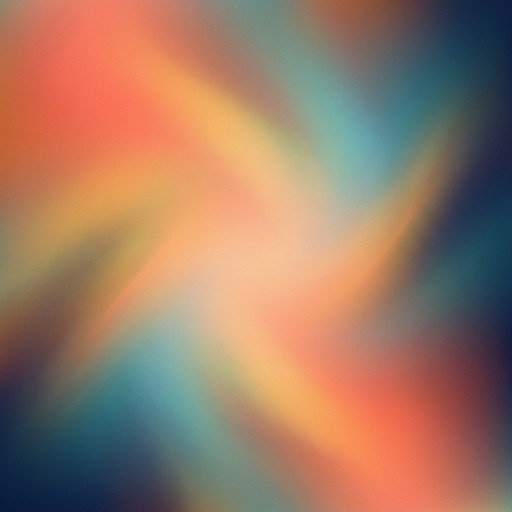 Soft abstract gradient of coral, amber, teal, and navy swirling ...