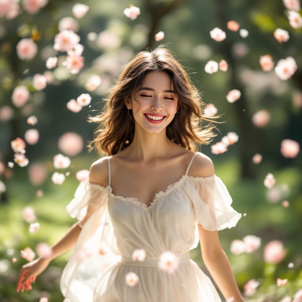 Free Dancing With Blossoms Image - Joy, Twirl, Garden | Download at ...