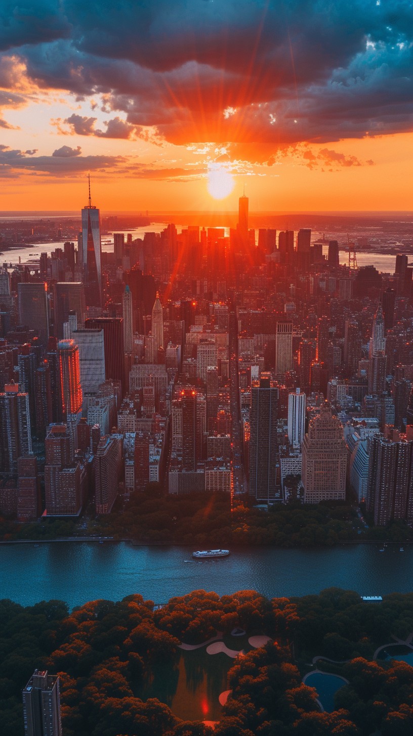 Free Urban Sunset Glow Photo - Sunset, Cityscape, Skyline | Download at ...
