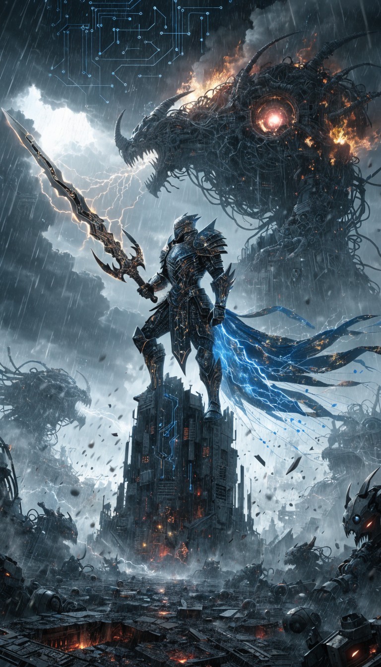 Free Cyber Warrior Rising Image - Warrior, Knight, Armor | Download at ...