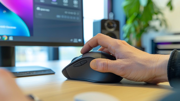 Free Office Desk Setup Photo - Office, Desk, Mouse | Download at StockCake