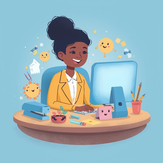 Free Joyful Data Explorer Image - Cartoon, Illustration, Yellow ...