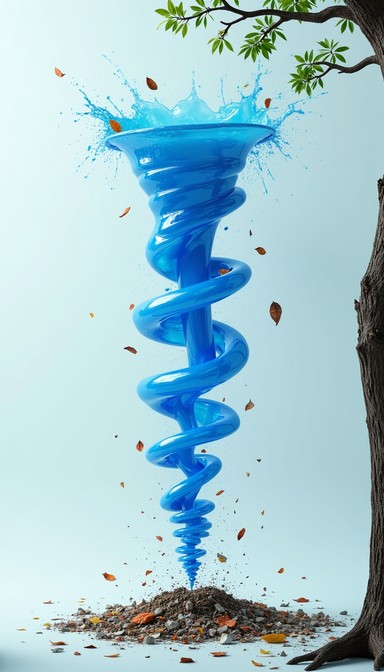 Free Spiraling Azure Cyclone Image - Tornado, Cyclone, Vortex ...
