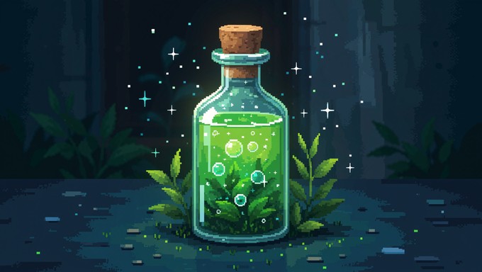 Free Mystical Green Potion Photo - Potion, Pixel, Magic | Download at ...