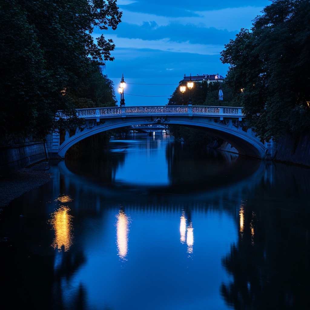 Free Twilight Bridge Reflection Image - Twilight, Reflection, Bridge ...