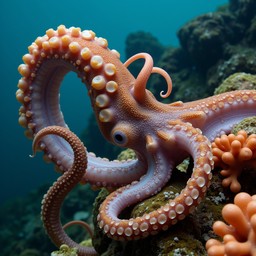 Tonal Octopus Free Majestic Ocean Octopus Image - Octopus, Tentacles, Suction ...