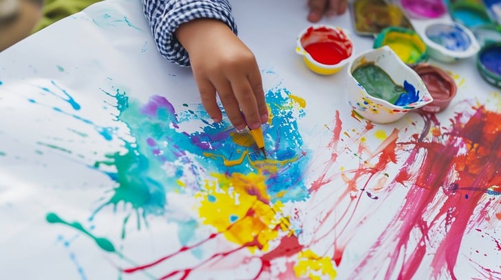 Free Childhood Artistic Exploration Image - Creativity, Paint ...