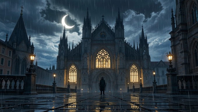 Free Gothic Rain Mystery Image - Gothic, Cathedral, Rain | Download at ...