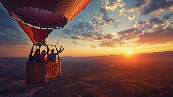 Free Sunrise Balloon Flight Image - Sunrise, Balloon, Flight | Download ...