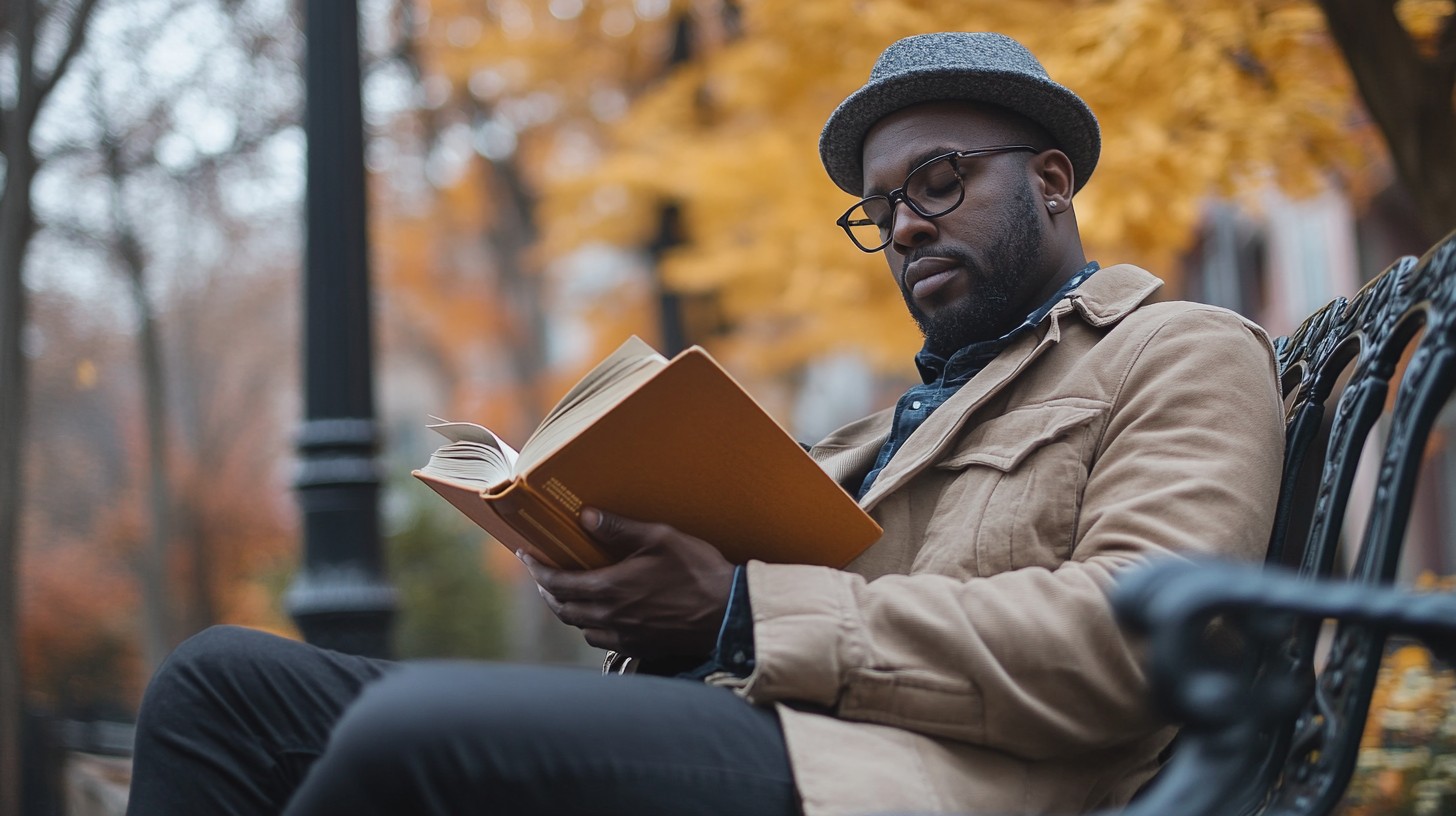 Man Spring Reading Free Man reading outdoors Image - Reading, Autumn, Man | Download at ...