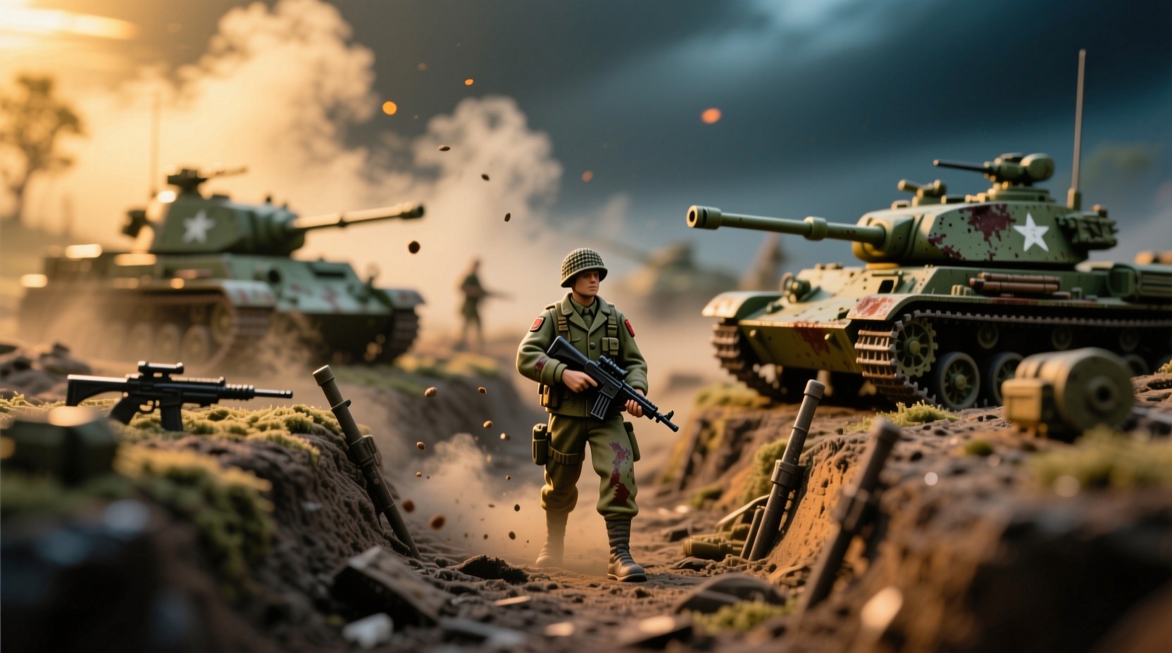 Free Battlefield Dawn Drama Image - Military, Battlefield, Soldier ...