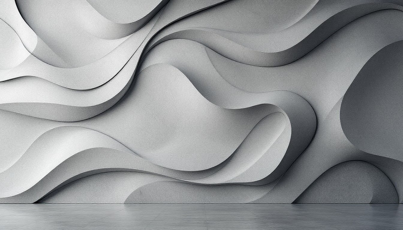 Free Sculptural Wall Texture Photo - Waves, Architecture, Geometric ...