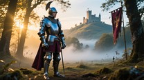 Free Knight Awaits Dawn Photo - Knight, Warrior, Armor | Download at ...
