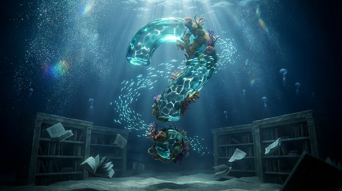 Free Underwater Mystery Question Image - Underwater, Surreal, Ocean ...