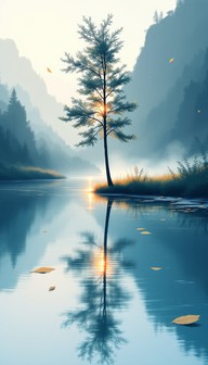 Using Rivers For Reflection Examples Free Tranquil River Reflection Image - Tranquil, Reflection, River ...