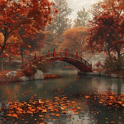 Free Autumn Bridge Scene Image - Autumn, Bridge, Pond | Download at ...