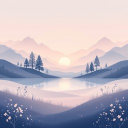 Free Misty Mountain Dawn Image - Mountains, Lake, Sunrise | Download at ...
