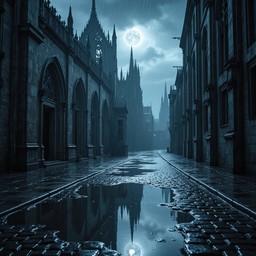 Free Gothic Rain Reflections Image - Gothic, Cathedral, Rainy ...