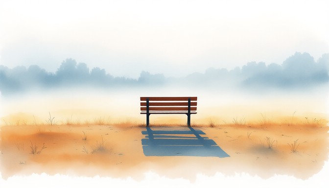 Solitude Setting Bench Free Solitary Bench Contemplation Image - Watercolor, Bench, Solitude ...