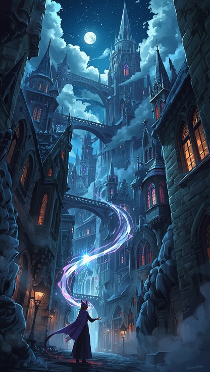 Goth Craft Magic Free Gothic Magical Night Image - Gothic, Sorceress, Fantasy | Download ...