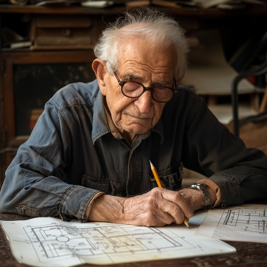 Free Elderly architect working Image - Elderly, Architect, Working ...